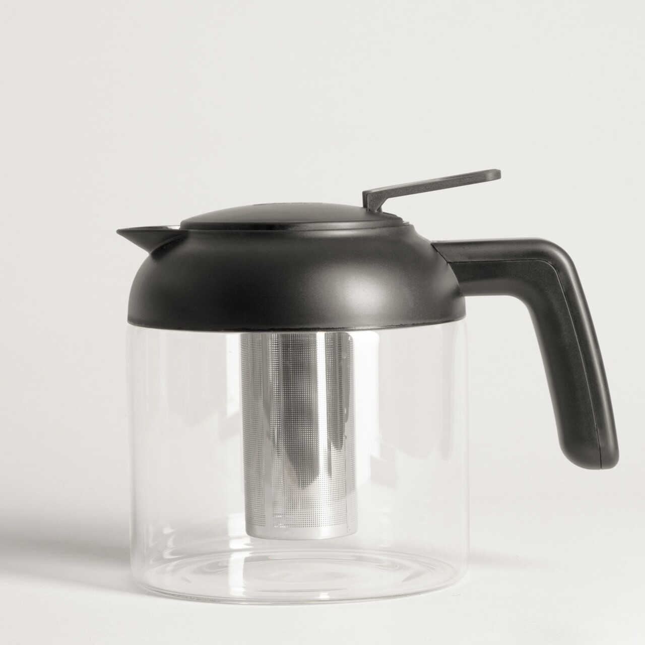 Ceainic Futuro, Homla, 1.5 L, 14x16 cm, sticla borosilicata/plastic/inox, transparent/negru - imagine 5
